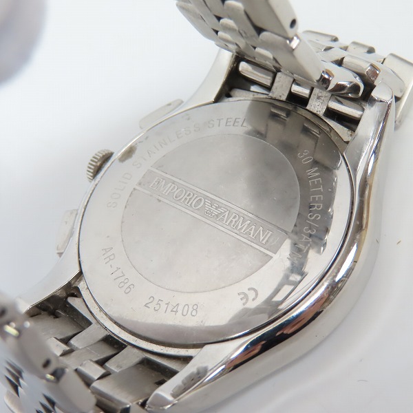 実際に弊社で買取させて頂いたEMPORIO ARMANI/エンポリオアルマーニ アナログ 腕時計 AR-1706 251408の画像 3枚目