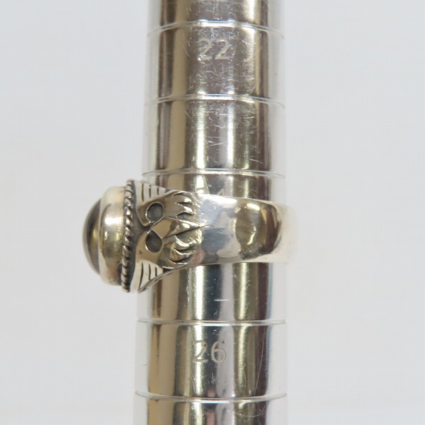 実際に弊社で買取させて頂いたCRAZY PIG/クレイジーピッグ クリスタル スカルリングの画像 9枚目