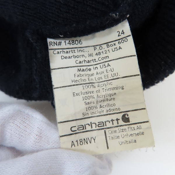 実際に弊社で買取させて頂いたBackChannel/バックチャンネル Carhartt/カーハート ニットキャップ 2点セットの画像 6枚目