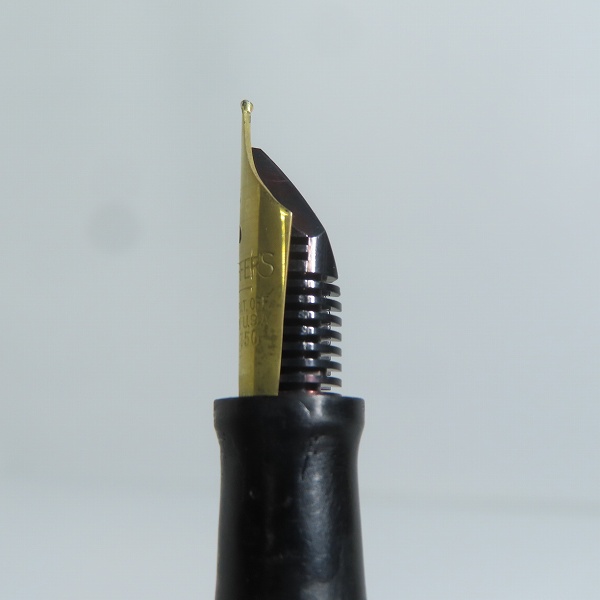 実際に弊社で買取させて頂いたSHEAFFER/シェーファー ヴィンテージ スターリングシルバー925 ペン先 18K-750 万年筆の画像 4枚目