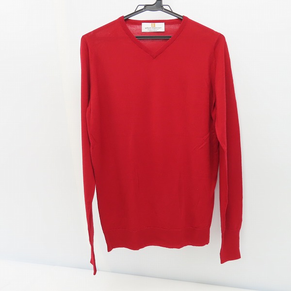 実際に弊社で買取させて頂いたuniform experiment×JOHN SMEDLEY/ユニフォームエクスペリメント×ジョンスメドレー Vネック ウール ニット UE-091076/1