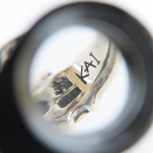 実際に弊社で買取させて頂いたBloody Mary/ブラッディマリー KAI/カイ 2008Xmas限定 鬼火 リング w/オニキス&ガーネット/13号の画像 7枚目