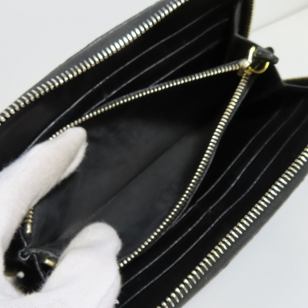 実際に弊社で買取させて頂いたPRADA/プラダ レザー ラウンドファスナー長財布の画像 7枚目