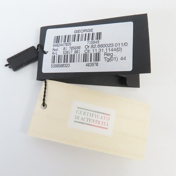 実際に弊社で買取させて頂いたGIORGIO ARMANI/ジョルジオアルマーニ  ストライプ柄 ジャケット/パンツ/44 セットアップスーツの画像 8枚目