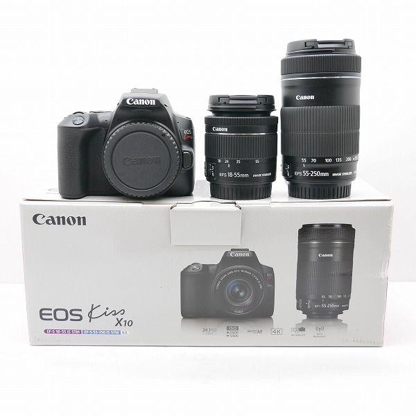 実際に弊社で買取させて頂いたCanon/キヤノン EOS Kiss X10 ダブルズームキット デジタル一眼レフカメラ【簡易動作確認済】の画像 0枚目
