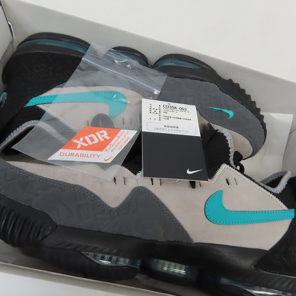 実際に弊社で買取させて頂いたNIKE×atmos/ナイキ×アトモス LEBRON XVI LOW AC EP 16 CLEAR JADE レブロン16 CI3358-003 29.0 の画像 7枚目