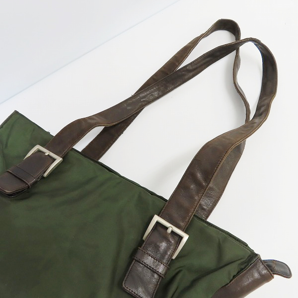 実際に弊社で買取させて頂いたPRADA/プラダ ナイロン/レザー ハンドバッグ/ショルダーバッグの画像 3枚目