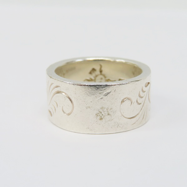 実際に弊社で買取させて頂いたFIRST ARROW's/ファーストアローズ K18付 カラ草彫りリングの画像 3枚目