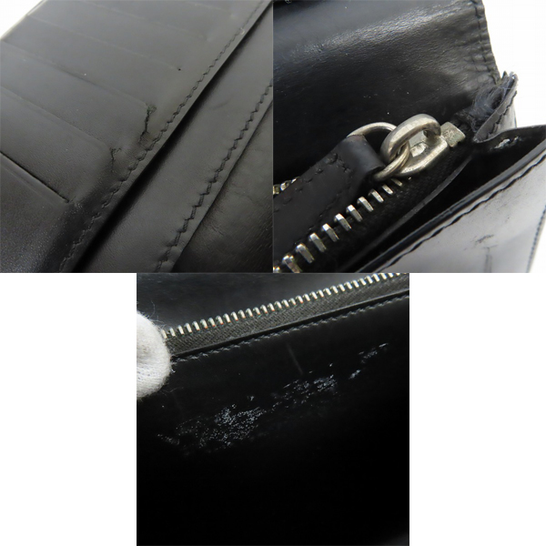 実際に弊社で買取させて頂いた【レシート付き】GIVENCHY/ジバンシー スター×ロゴ型押し レザー長財布 BK06030106 001の画像 6枚目