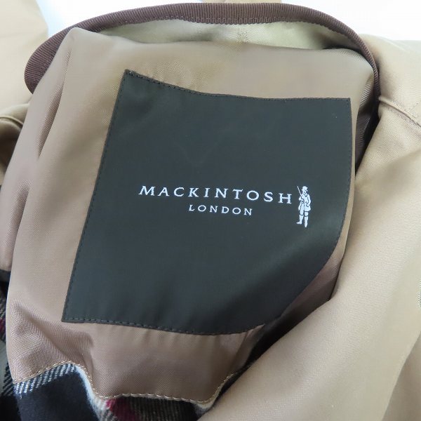 実際に弊社で買取させて頂いたMACKINTOSH/マッキントッシュ チェック柄ライナー トレンチコート G5A06-310-44/36の画像 2枚目