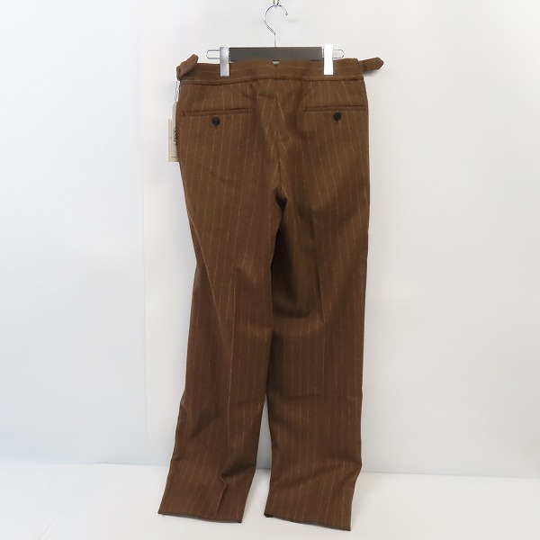 実際に弊社で買取させて頂いた【未使用】TOMORROWLAND PILGRIM/トゥモローランド  ウール サイドアジャスタートラウザーズ FOX BROTHERS生地/48の画像 1枚目