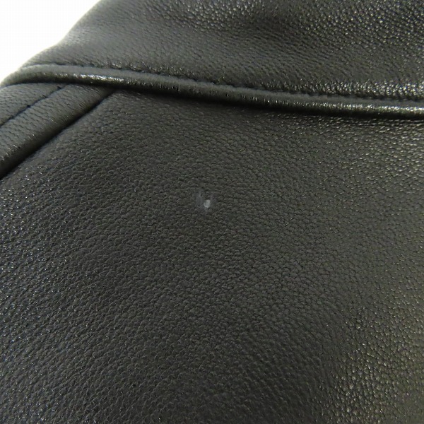 実際に弊社で買取させて頂いたHARE/ハレ 羊革/ラムレザー シングルライダースジャケット HA030006AD/Mの画像 7枚目