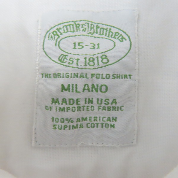 実際に弊社で買取させて頂いたBrooks Brothers/ブルックス ブラザーズ ボタンダウン長袖シャツ の画像 2枚目