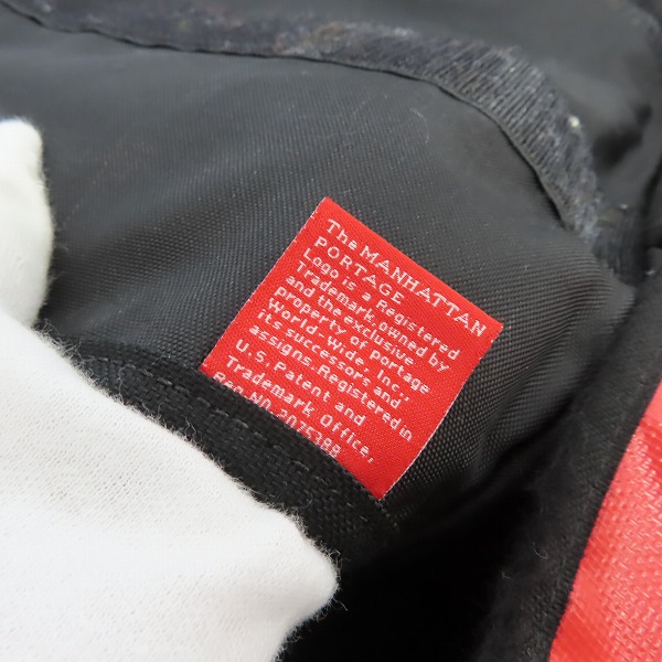 実際に弊社で買取させて頂いたManhattan Portage/マンハッタンポーテージ メッセンジャーバッグ レッドの画像 4枚目