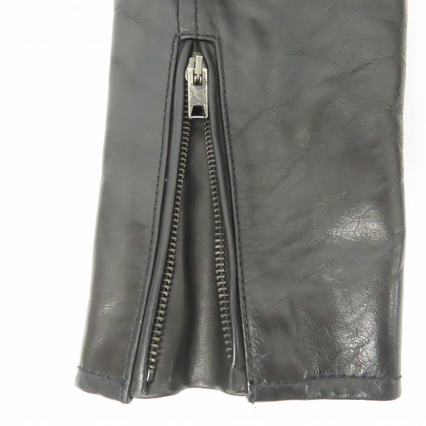 実際に弊社で買取させて頂いたLOUNGE LIZARD/ラウンジリザード ダブルライダース/レザージャケット/1の画像 4枚目