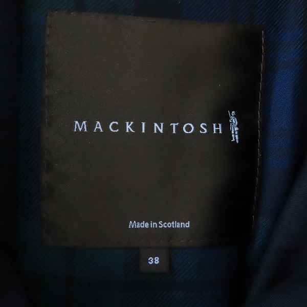 実際に弊社で買取させて頂いたMACKINTOSH/マッキントッシュ ゴム引き ステンカラーコート HQ/ID/IJ/38の画像 2枚目