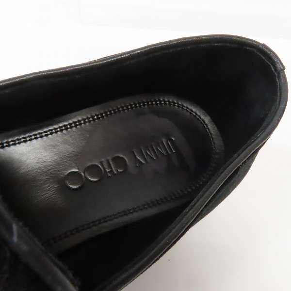 実際に弊社で買取させて頂いたJIMMY CHOO/ジミーチュウ 迷彩 カモ ベロア ローファー/シューズ 41の画像 4枚目