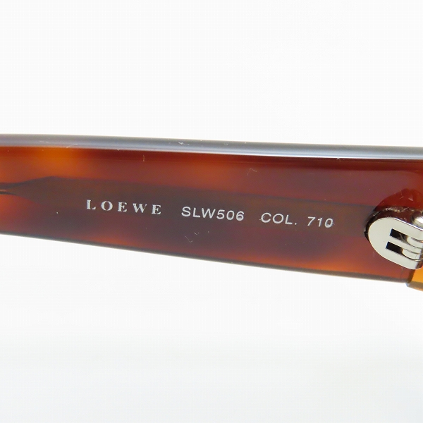 実際に弊社で買取させて頂いた（2）LOEWE/ロエベ サングラス アイウェア SLW506 COL.710 の画像 7枚目