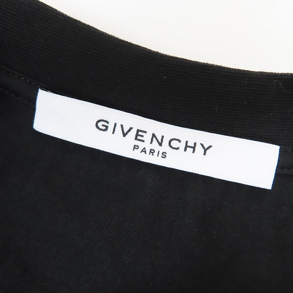 実際に弊社で買取させて頂いたGIVENCHY/ジバンシィ 17AW ロットワイラープリントＴシャツ BM705L3Y1P/XSの画像 2枚目