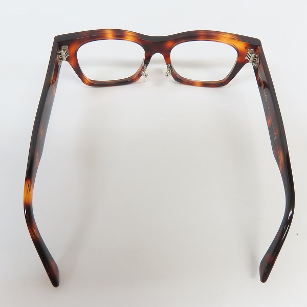実際に弊社で買取させて頂いたCELINE/セリーヌ  RED HAVANA FRAME 度入り メガネ/アイウェア CL50039F 054の画像 3枚目