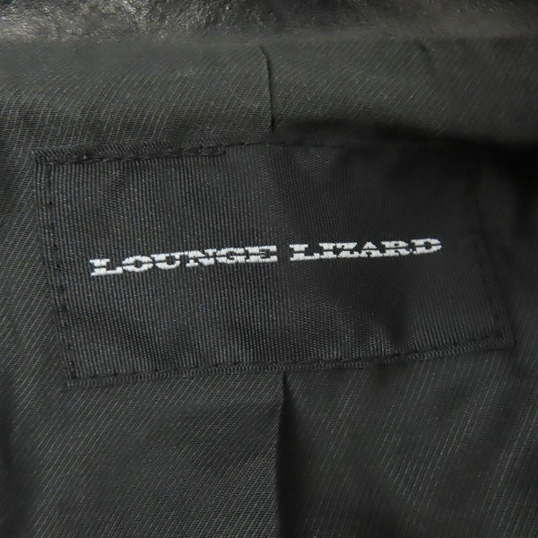 実際に弊社で買取させて頂いたLOUNGE LIZARD/ラウンジリザード ダブルライダース/レザージャケット/1の画像 2枚目