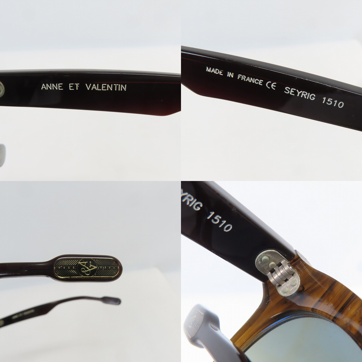 実際に弊社で買取させて頂いたANNE et VALENTIN/アンバレンタイン SEYRIG 1510 サングラスの画像 6枚目