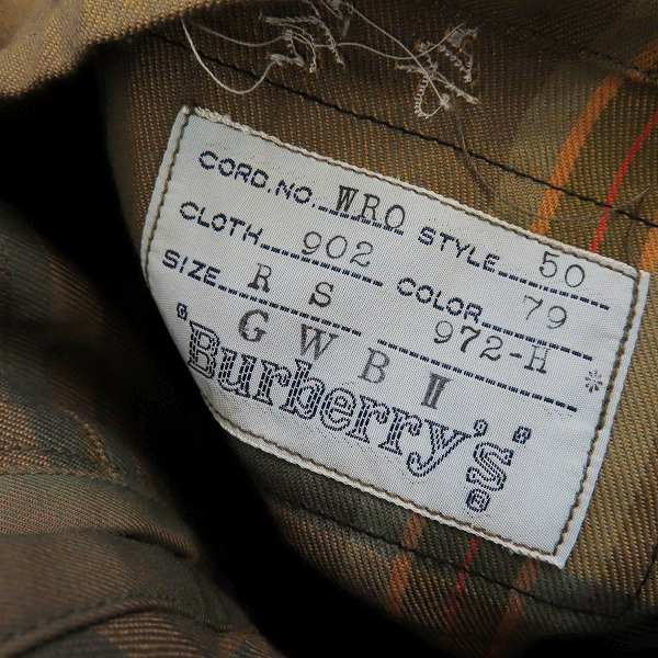 実際に弊社で買取させて頂いたBURBERRYS PRORSUM/バーバリーズプローサム チェック柄トレンチコート/50の画像 4枚目