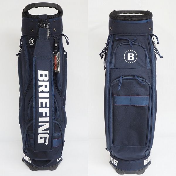 実際に弊社で買取させて頂いたBRIEFING/ブリーフィング CR-5 ゴルフ 9.5型 5分割キャディバッグ ネイビーの画像 2枚目