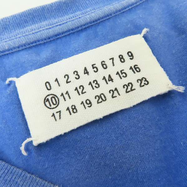 実際に弊社で買取させて頂いたMaison Martin Margiela 10/メゾンマルタンマルジェラ ここのえタグ Vネックプリントカットソー 30GC275/46の画像 2枚目