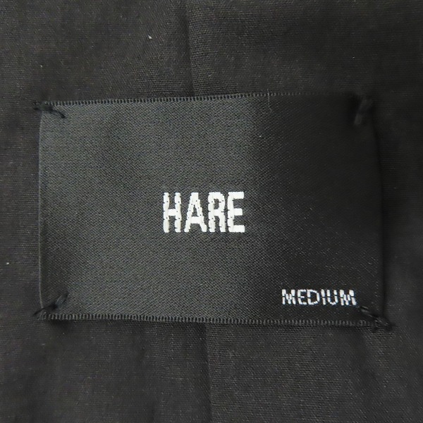 実際に弊社で買取させて頂いたHARE/ハレ 羊革/ラムレザー シングルライダースジャケット HA030006AD/Mの画像 2枚目