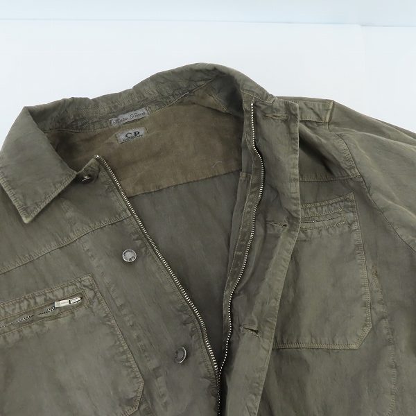 実際に弊社で買取させて頂いたC.P.COMPANY/シーピーカンパニー ジップアップ シャツジャケット/Mの画像 5枚目