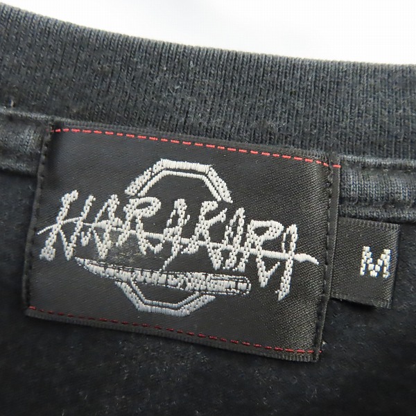 実際に弊社で買取させて頂いたHARAKIRI/ハラキリ スカル刺繍 レイヤードスリーブ Tシャツ/Mの画像 2枚目