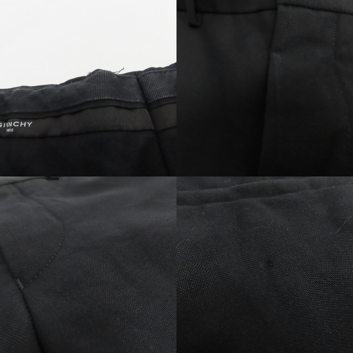 実際に弊社で買取させて頂いたGIVENCHY/ジバンシィ モヘア混ウールスラックスパンツ BM500C100H/44の画像 7枚目