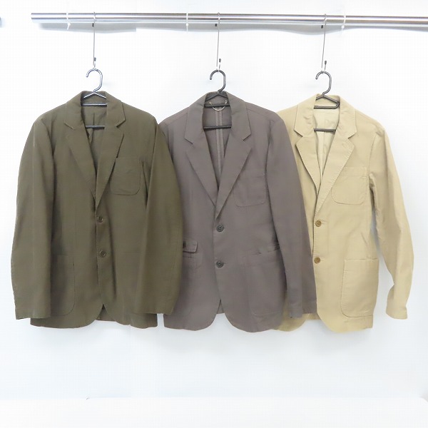 実際に弊社で買取させて頂いたC.P. COMPANY/シーピーカンパニー テーラードジャケット 3点セット