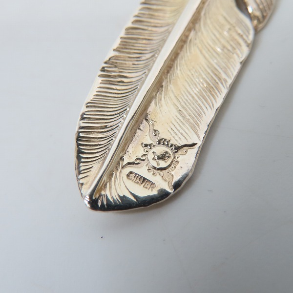 実際に弊社で買取させて頂いたFIRST ARROWS/ファーストアローズ シルバー/全銀 フェザーペンダント Size：Lの画像 3枚目