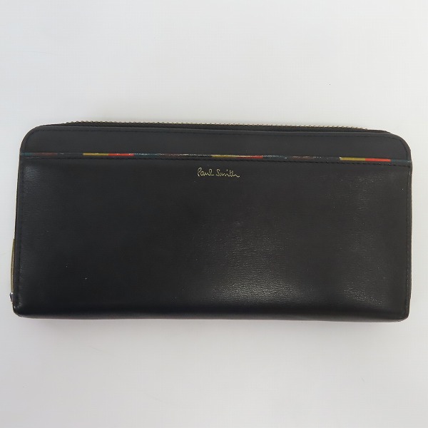 実際に弊社で買取させて頂いたPaul Smith/ポールスミス レザーラウンドファスナー長財布 30PA P073