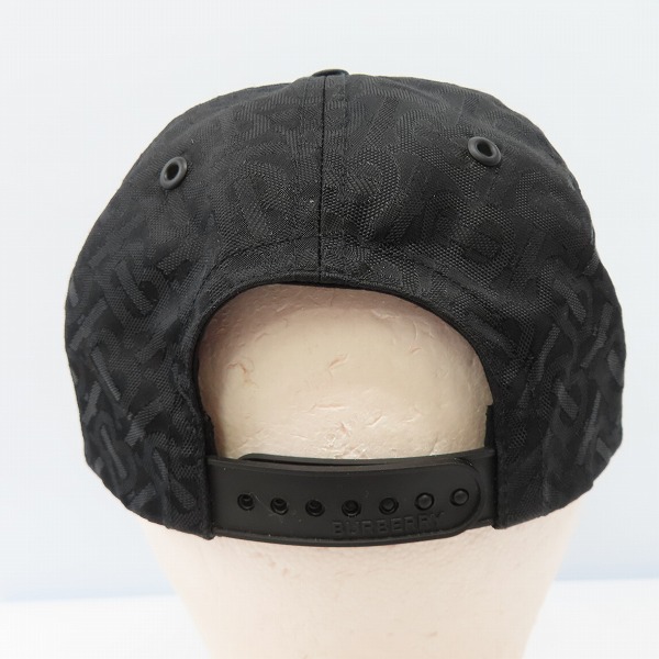 実際に弊社で買取させて頂いたBURBERRY/バーバリー 21AW ロゴ ナイロンジャガードキャップ 総柄の画像 2枚目