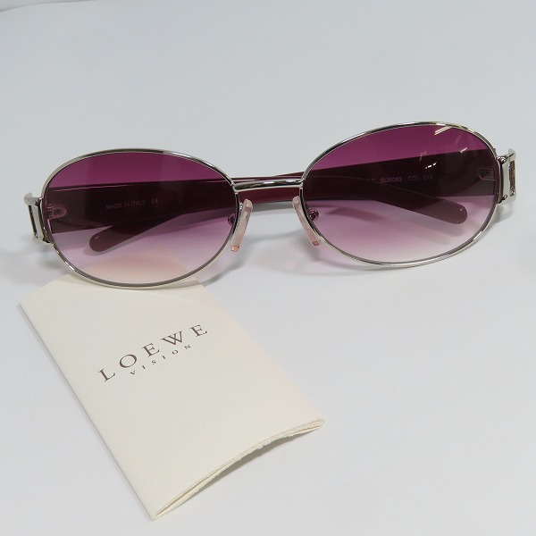 実際に弊社で買取させて頂いた(4)LOEWE/ロエベ サングラス アイウェア SLW063 COL.579の画像 9枚目
