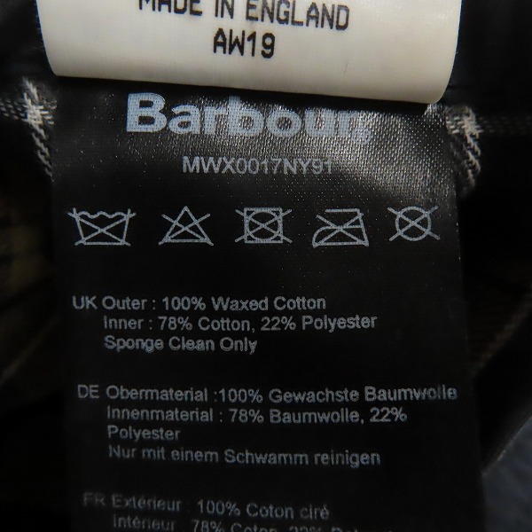 実際に弊社で買取させて頂いたBARBOUR/バブアー Beaufort Jacket ビューフォート ジャケット MWX0017NY91/42の画像 5枚目