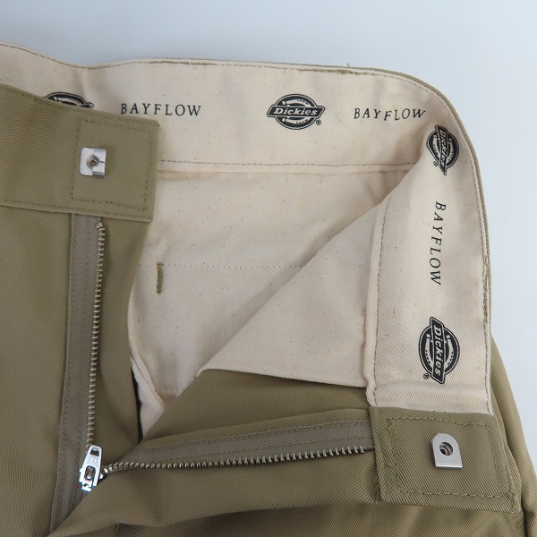 実際に弊社で買取させて頂いた【未使用】Dickies×BAYFLOW/ディッキーズ×ベイフロー テーパードパンツ ベージュ BW1908IT01/Mの画像 5枚目