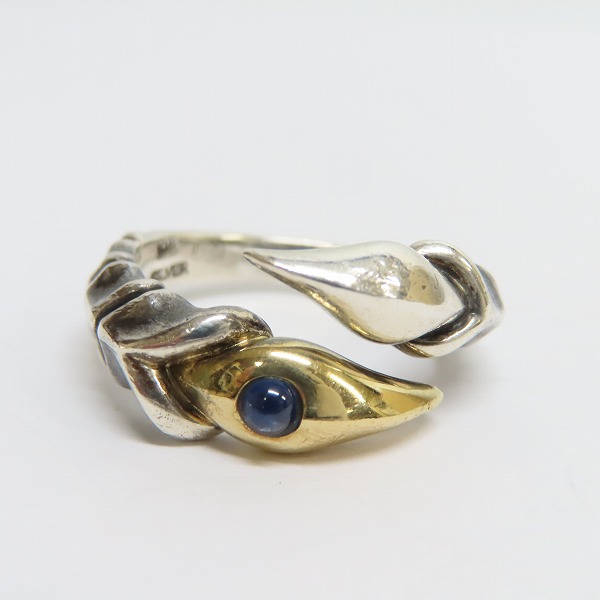 実際に弊社で買取させて頂いたBloody Mary/ブラッディマリー K18 サファイア スシュムナークローリング/15.5号の画像 1枚目