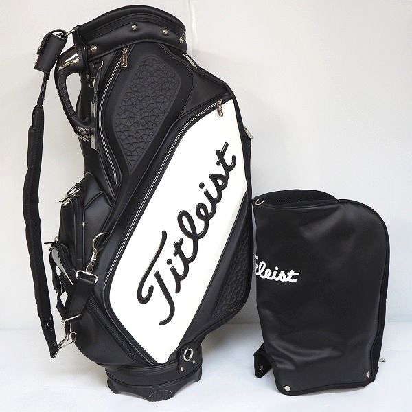 実際に弊社で買取させて頂いたTitleist/タイトリスト CB810 9.5型 5分割ツアーキャディバッグ ブラックｘホワイト