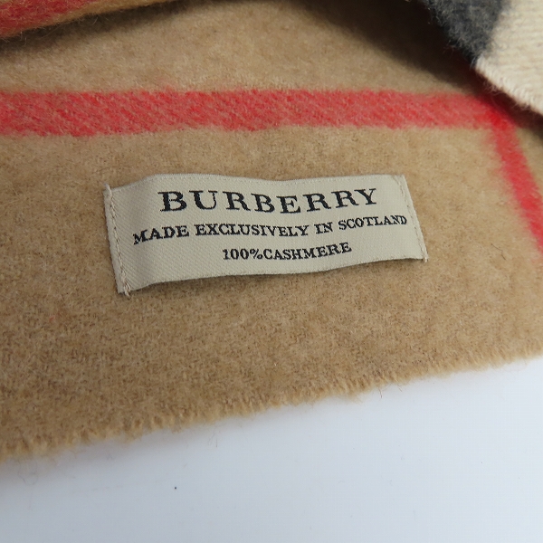 実際に弊社で買取させて頂いたBURBERRY/バーバリー カシミア スヌードの画像 2枚目