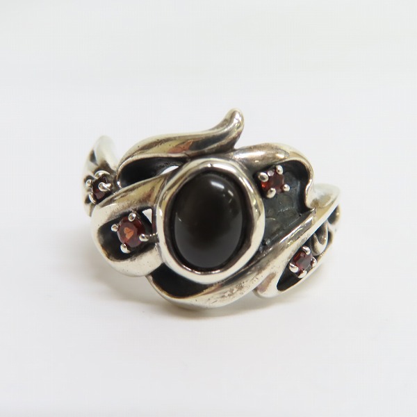 実際に弊社で買取させて頂いたBloody Mary/ブラッディマリー KAI/カイ 2008Xmas限定 鬼火 リング w/オニキス&ガーネット/13号の画像 1枚目