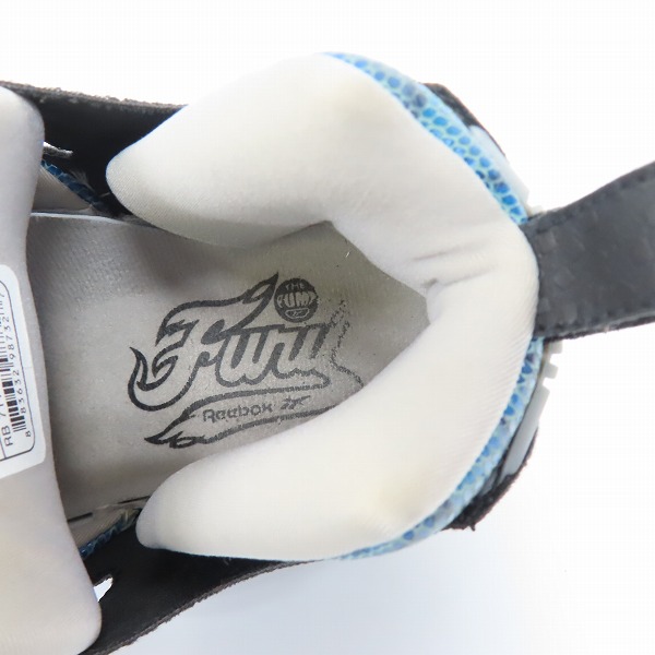 実際に弊社で買取させて頂いた【観賞用】Reebok/リーボック atmos別注 INSTA PUMP FURY SNAKE COLLECTION REPTILE BLUE 1-961243/27.0　の画像 4枚目