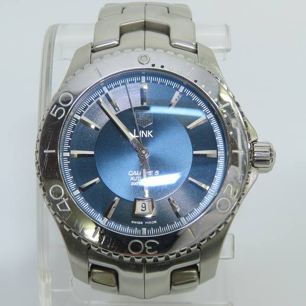 実際に弊社で買取させて頂いたTAG Heuer/タグ・ホイヤー LINK CALIBRE 5 AUTOMATIC/リンク キャリバー5 自動巻き WJ201Cの画像 1枚目