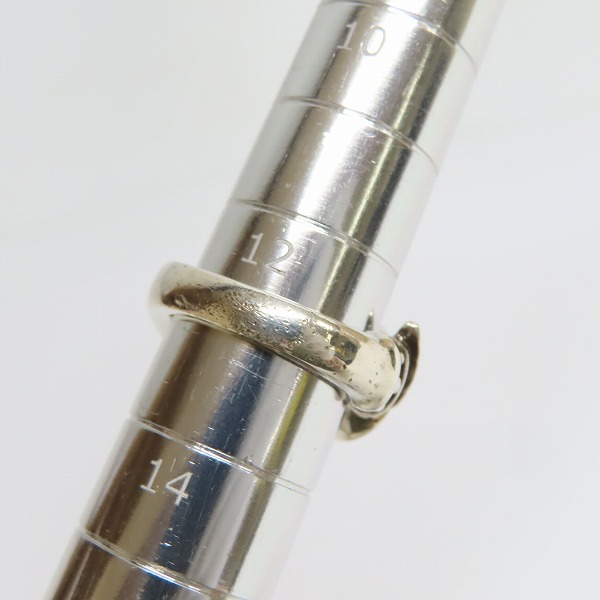 実際に弊社で買取させて頂いたBloody Mary/ブラッディマリー KAI/カイ 2008Xmas限定 鬼火 リング w/オニキス&ガーネット/13号の画像 9枚目