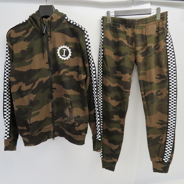 実際に弊社で買取させて頂いた【JPタグ】HYDROGEN/ハイドロゲン 迷彩/カモフラ パーカー/パンツ セットアップ L/S