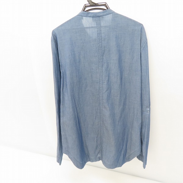 実際に弊社で買取させて頂いたEMPORIO ARMANI/エンポリオアルマーニ 刺繍デザイン ダブルジップ シャンブレー シャツ ブルゾン V1CD3TV128C/40の画像 1枚目