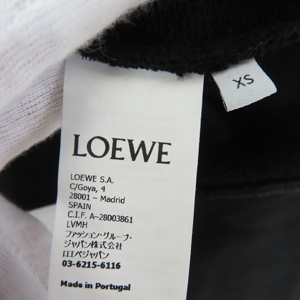 実際に弊社で買取させて頂いた【JPタグ】LOEWE/ロエベ 23SS EMBROIDERED SWEATSHIRT/ロゴ刺繍スウェット H526Y24J26/XSの画像 3枚目
